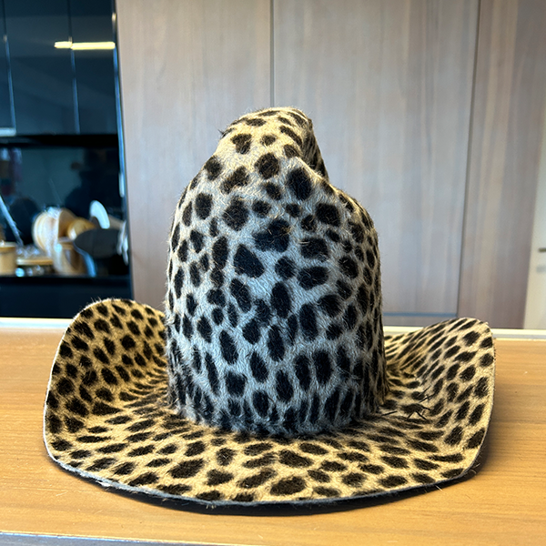 Khia Tullae Leopard Print Urban Rodeo Cowboy Hat