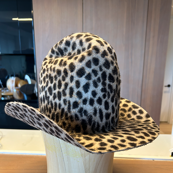 Khia Tullae Leopard Print Urban Rodeo Cowboy Hat