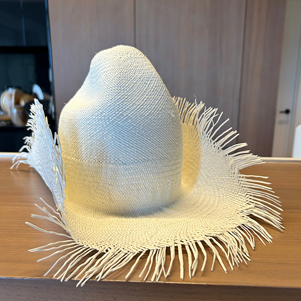 Khia Tullae Straw Urban Rodeo Cowboy Hat - Bleached