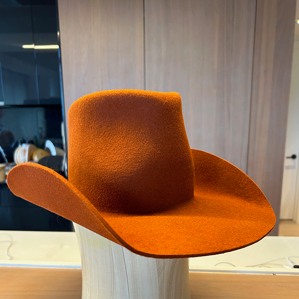 The Charlie - Khia Tullae Cowboy Hat in Rust