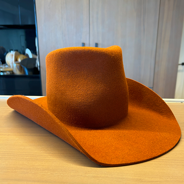 The Charlie - Khia Tullae Cowboy Hat in Rust