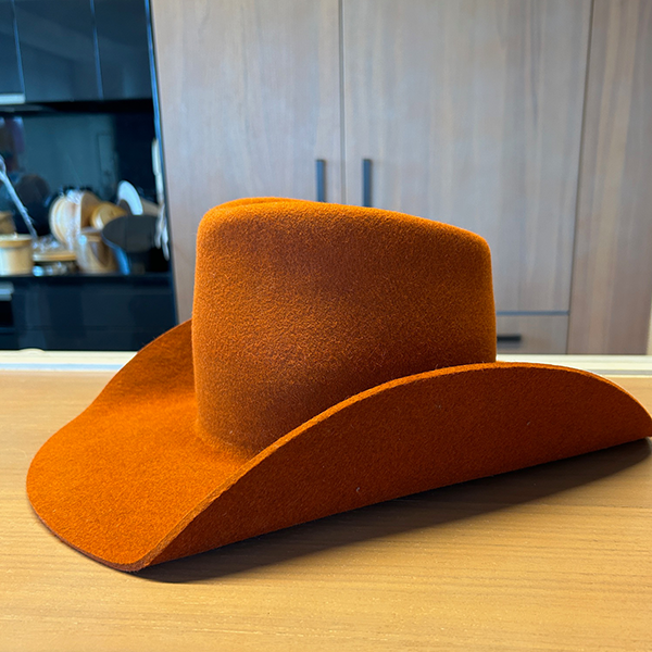 The Charlie - Khia Tullae Cowboy Hat in Rust