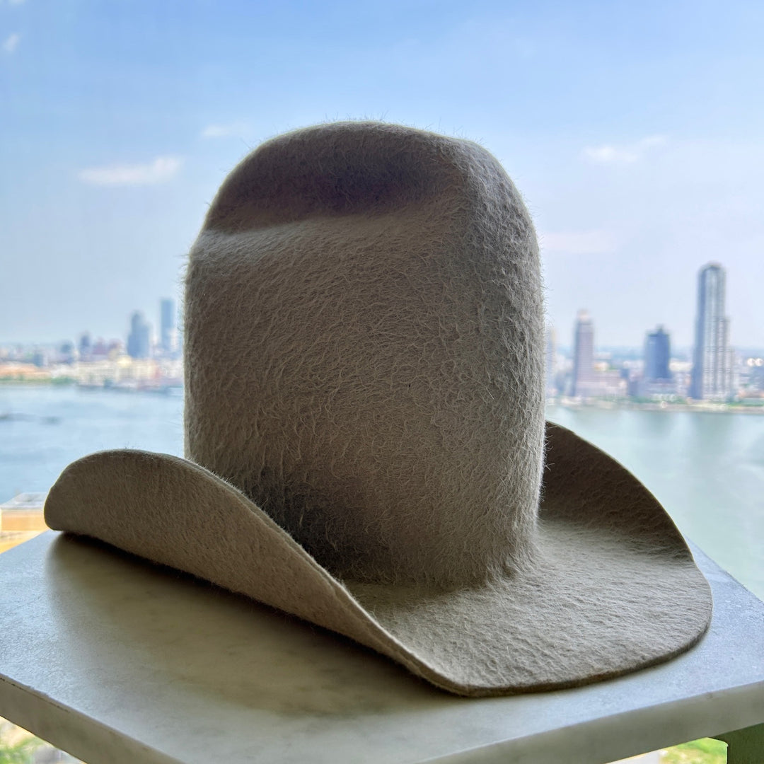 Khia Tullae Grizzly Urban Rodeo grizzly felt cowboy hat in Silver Belly side - hero view
