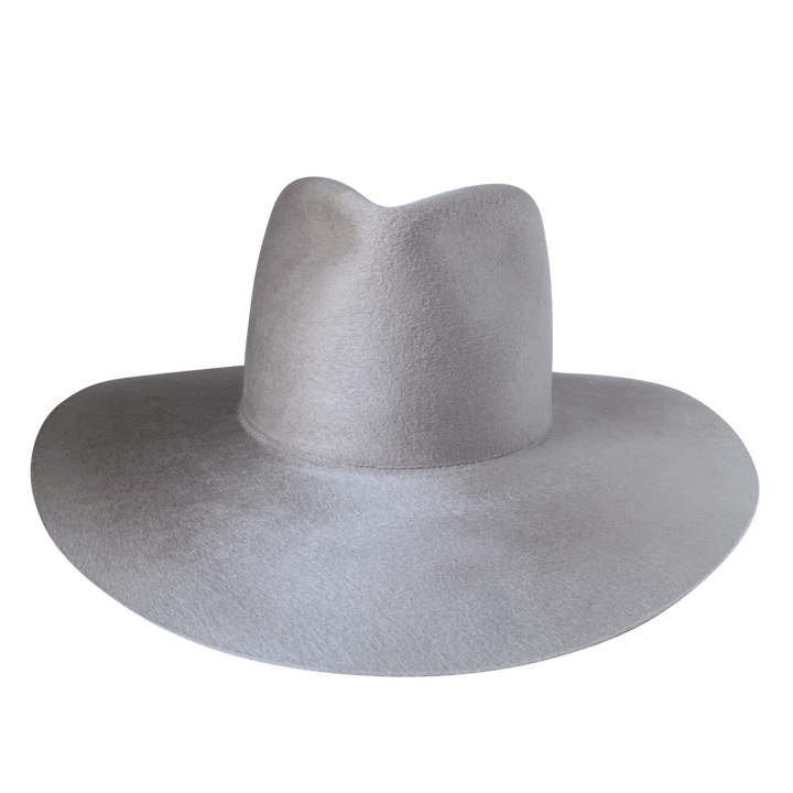 The Crosby mist wool wide-brim fedora, front product cutout