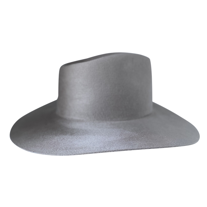 The Crosby mist wool wide-brim fedora, side product cutout