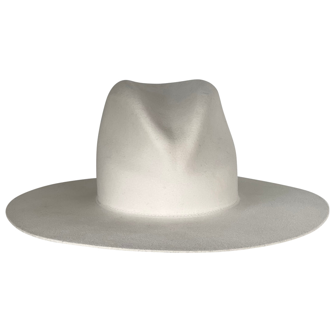Khia Tullae The Ludlow fedora in bone, 100% wool, front product cutout