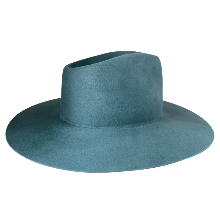 Khia Tullae The Waverly thyme wool wide-brim fedora, side product cutout