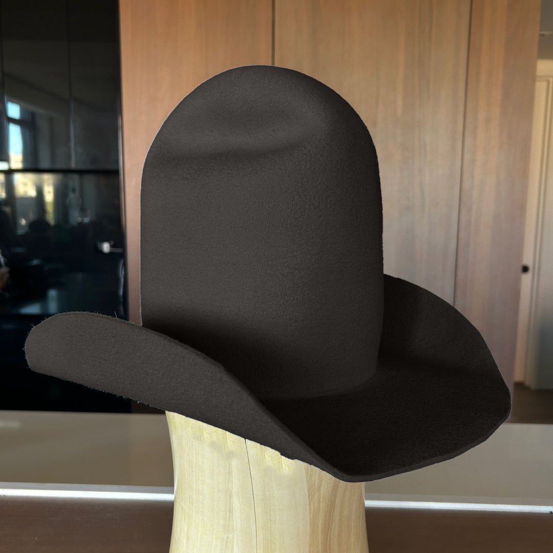 Urban Rodeo in Anthracite - sculptural felt cowboy hat handmade in New York | Khia Tullae
