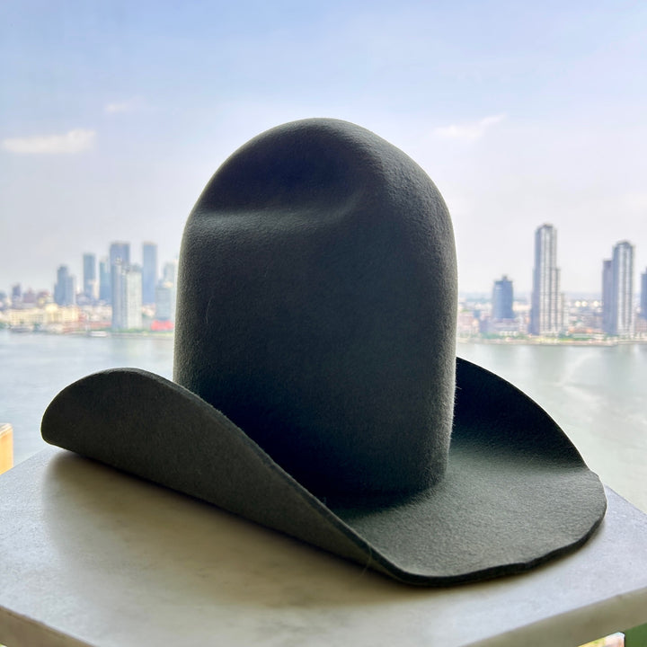 Khia Tullae Urban Rodeo sculptural felt cowboy hat in military felt - hero view