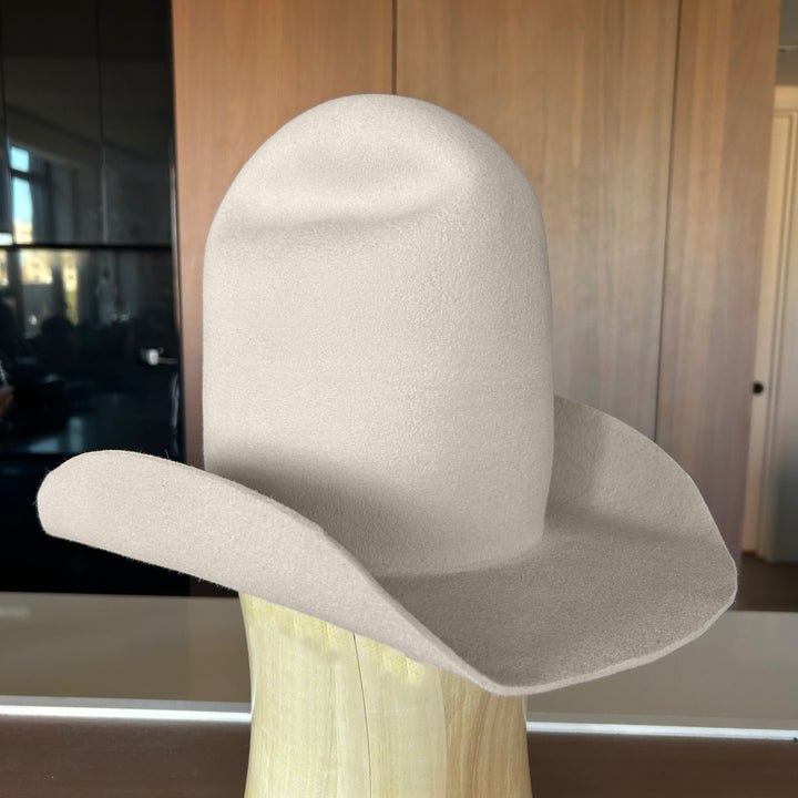 Urban Rodeo in Silver Belly - sculptural felt cowboy hat handmade in New York | Khia Tullae