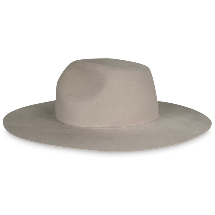 Khia Tullae Stiffened Wool Fedora - The Alexa - Silver Belly