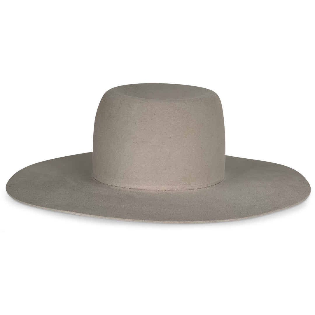 Khia Tullae Stiffened Wool Fedora - The Alexa - Silver Belly