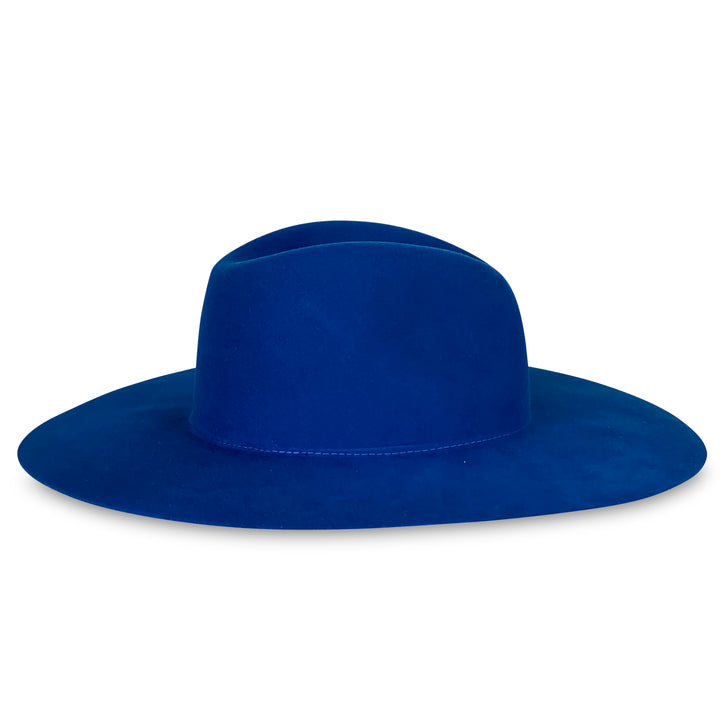 The Dexta - Khia Tullae Stiffened Wool Fedora - Royal Blue