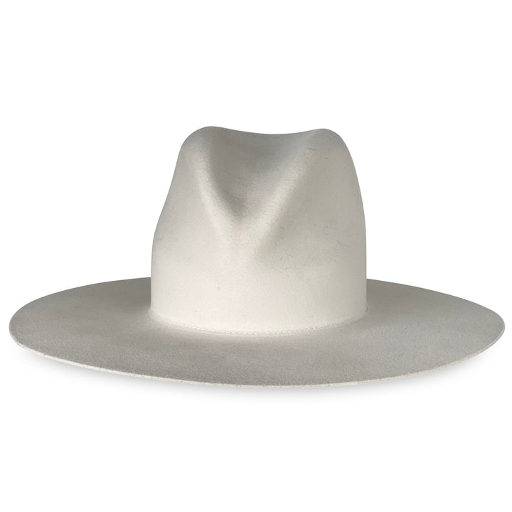 The Ludlow - Khia Tullae Stiffened Wool Fedora - Bone