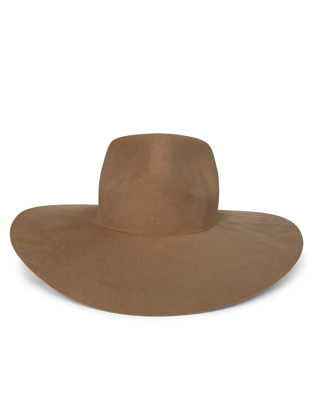 Khia Tullae Stiffened Wool Fedora - The Alyssa - Pecan