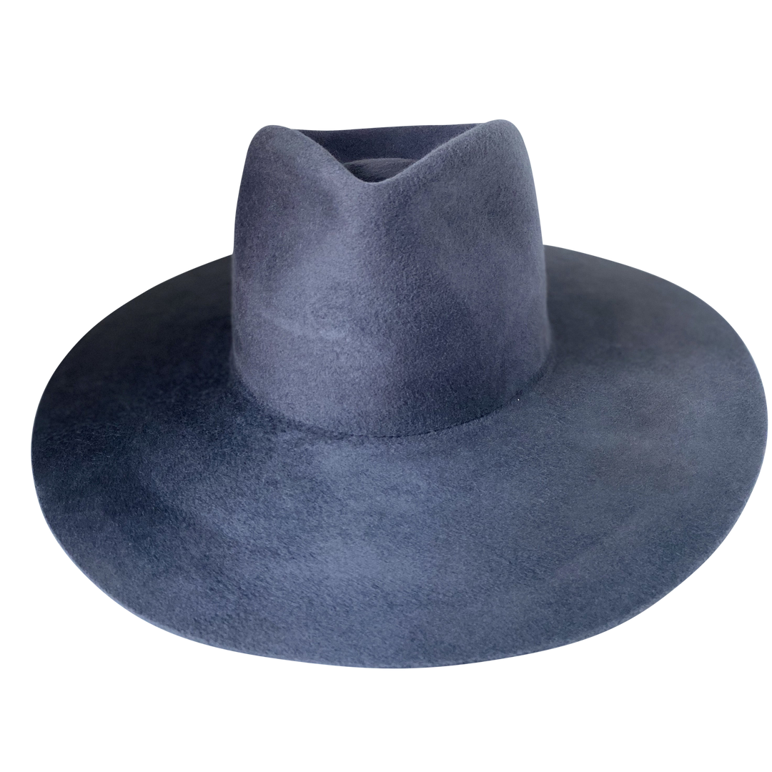 The Irving- Khia Tullae Stiffened Wool Fedora - Ash Grey