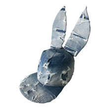 Load image into Gallery viewer, Distressed Denim Bunny