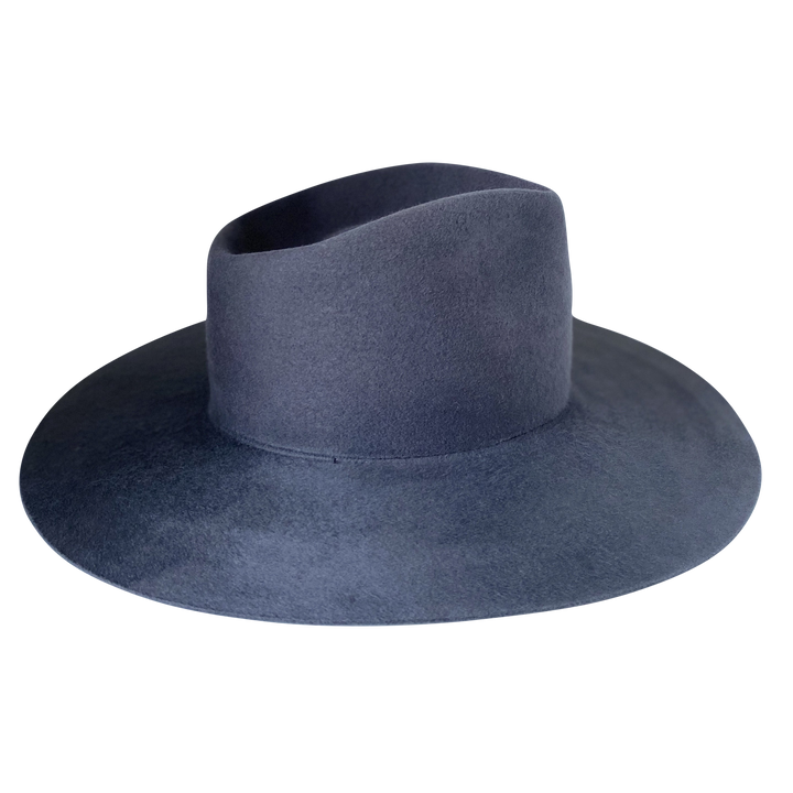 The Irving- Khia Tullae Stiffened Wool Fedora - Ash Grey